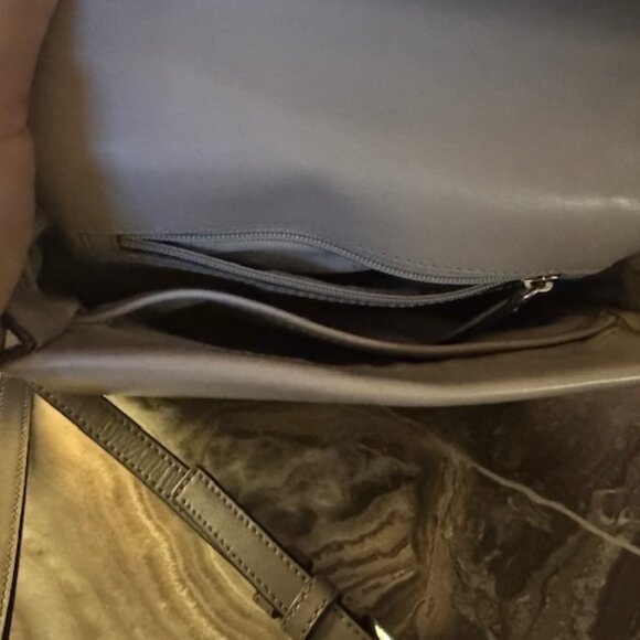 MICHAEL KORS Sloan Medium Leather Satchel Dark/Light Gray - Picture 2 of 3